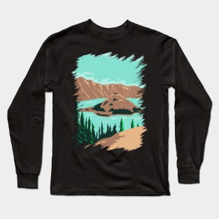 Crater Lake Oregon Long Sleeve T-Shirt